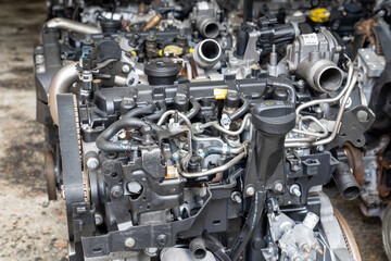 Used old working complete engine block and auto parts