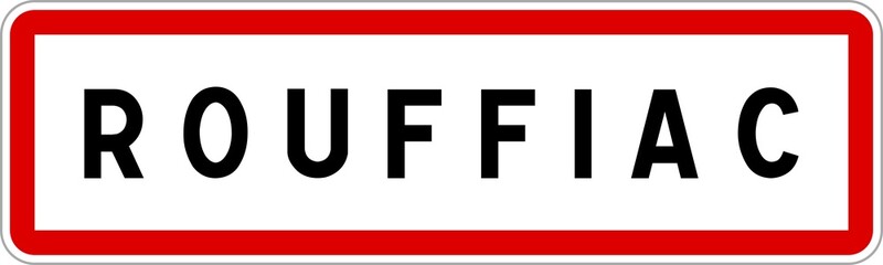 Panneau entrée ville agglomération Rouffiac / Town entrance sign Rouffiac