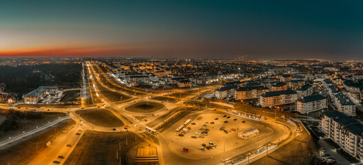 view of the city at night © Jurand