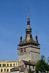 Fototapeta premium The clock tower in the citadel of Sighisoara 99