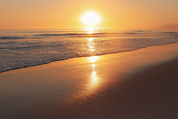 sunset on the beach