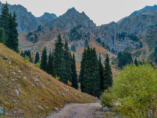 Kazakhstan. Northern Tien Shan. photograph of mountain ranges in general