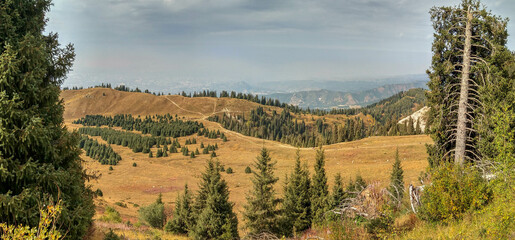 Kazakhstan. Northern Tien Shan. photograph of mountain ranges in general