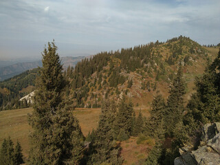 Kazakhstan. Northern Tien Shan. photograph of mountain ranges in general