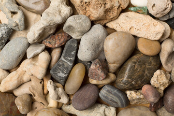 Sea stones texture as background