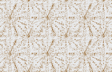 Carpet bathmat and Rug Boho Style ethnic design pattern with distressed texture and effect