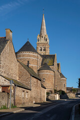 Fototapeta na wymiar Architecture of a church in Brittany, France