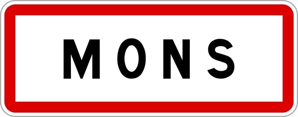 Panneau Entr Ville Agglomration Mons