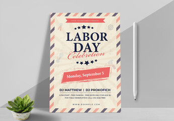 Labor Day Flyer Layout Template