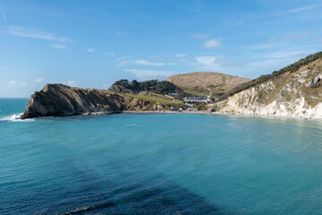 Lulworth Cove on the Jurassic Coast in Dorset