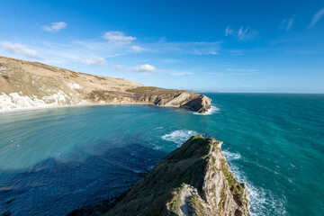 Fototapeta premium Lulworth Cove on the Jurassic Coast in Dorset