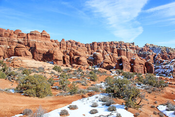 Arches National Park, Utah, in winter	