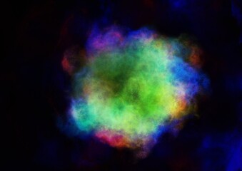 abstract colorful background with paint brushes