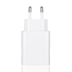 Network adapter 220V USB charging on a white background