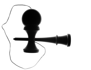 Kendama is a traditional Japanese skill toy. It consists of a handle (ken), a pair of cups (sarado), and a ball (tama) that are all connected together by a string