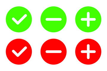 Fototapeta premium Checklist illustration. Flat choice icon pack