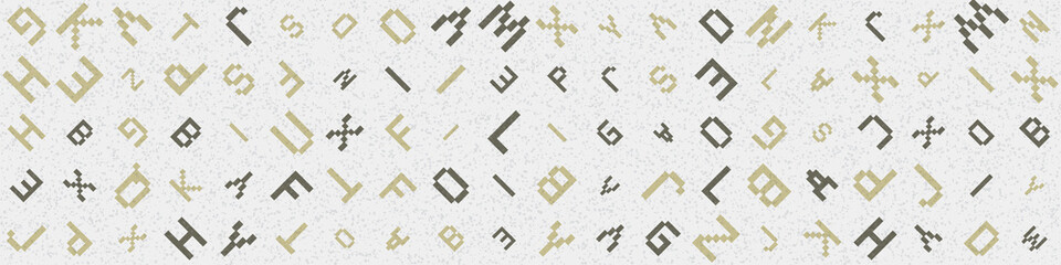 Abstract Geometric Pattern generative computational art illustration