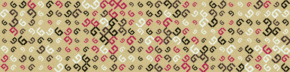 Abstract Geometric Pattern generative computational art illustration