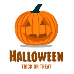 pumpkin head halloween logo 