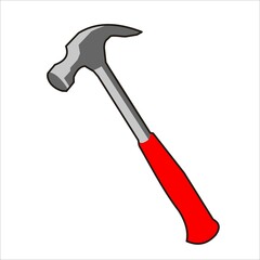 hammer tool isolated on white background 