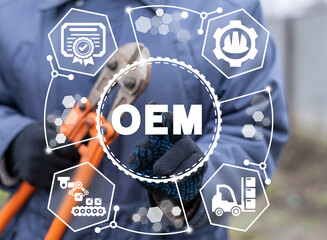 Concept of OEM Original Equipment Manufacturer.
