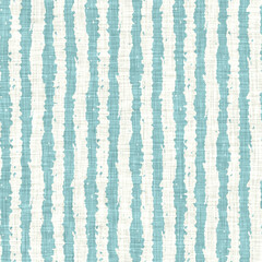 Aegean teal liner stripe patterned linen texture background. Summer coastal living style home decor fabric effect. Sea green wash grunge wave line blur material. Decorative textile seamless pattern