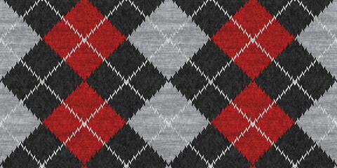 Plaid rug background texture. Tartan check stripe texture,Knit Argyle
