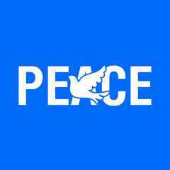 Pray for Ukraine sign. Illustration with colors of Ukrainian flag. Vector isolated on white	
