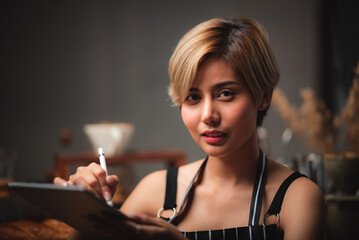 young beautiful woman are happy and fun at home in healthy lifestyle