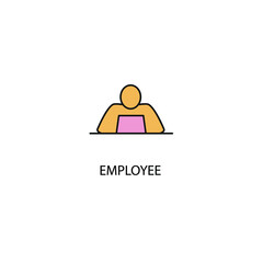 employee icons  symbol vector elements for infographic web