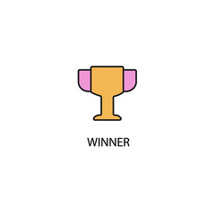 winner icons  symbol vector elements for infographic web