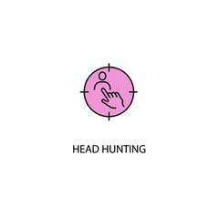 head hunting icons  symbol vector elements for infographic web