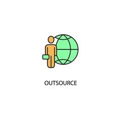 outsource icons  symbol vector elements for infographic web