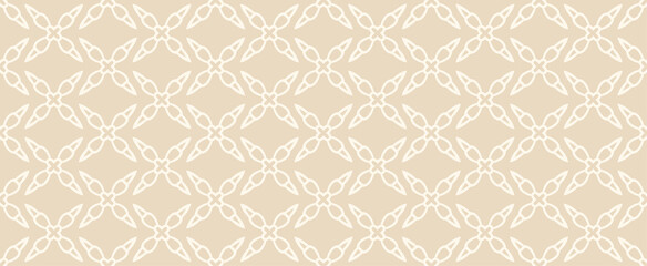 Background pattern with decorative ornament on a beige background. Seamless pattern, texture. Vector illustration