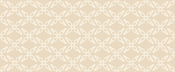 Background pattern with decorative ornament on a beige background. Seamless pattern, texture. Vector illustration