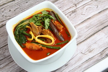 Freshly cooked Filipino food called Kare Kare
