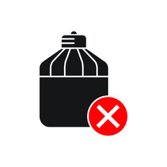 No lamp icon design isolated on white background