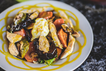 Vegetable Salad Close Up
