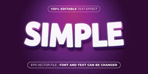 simple 3d editable text effect