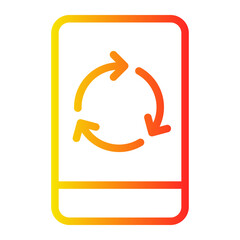 smartphone gradient icon