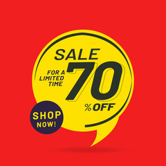 Sale banner template design, Super sale special offer. 