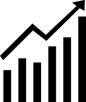 Graphic Icon Illustration. Flat simple blacky symbol on white