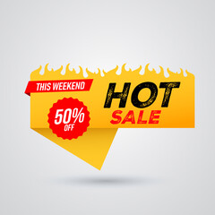 Hot sale price offer deal vector labels templates