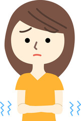 冷えに困る女性