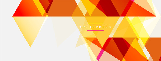 Mosaic triangles geometric background. Techno or business concept, pattern for wallpaper, banner, background, landing page