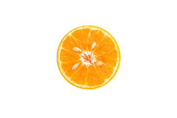 mandarin orange isolated on white background. mandarin orange is juicy and sweet.