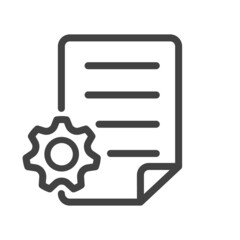 data gear icon illustration vector