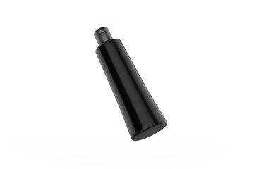 Matte Cosmetic Bottle Mockup isolated on white background. 3d illustration