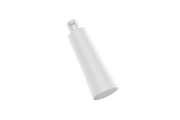 Matte Cosmetic Bottle Mockup isolated on white background. 3d illustration