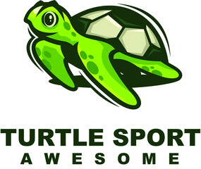 turtle character mascot logo